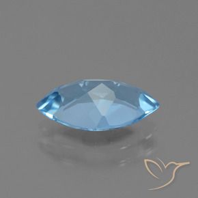 Topaze Bleu ciel naturelle Marquise, 3.57 ct, VS