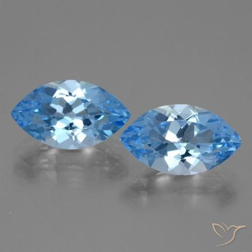 Shop natural 8.12ct Bleu Suisse Topaze gems, Marquise, from Brésil at GemSelect. In stock, global shipping!