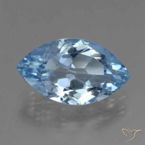 3.87ct Naturel Bleu ciel Topaze, Marquise, VVS-VS