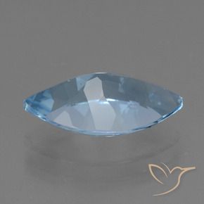 Topaze Bleu ciel naturelle Marquise, 3.87 ct, VVS-VS