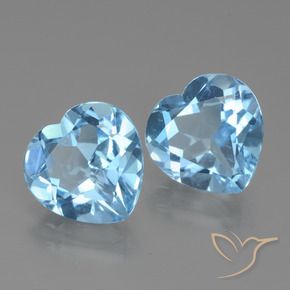 Shop natural 5.66ct Bleu ciel Topaze gems, Cœur, from Brésil at GemSelect. In stock, global shipping!