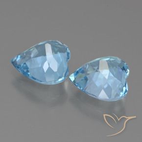 Shop natural 5.78ct Bleu ciel Topaze gems, Cœur, from Brésil at GemSelect. In stock, global shipping!