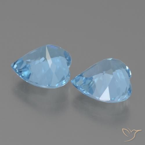 Shop natural 5.84ct Bleu ciel Topaze gems, Cœur, from Brésil at GemSelect. In stock, global shipping!