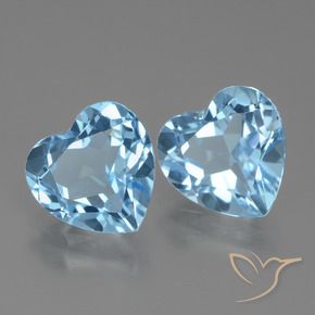 Shop natural 6.26ct Bleu ciel Topaze gems, Cœur, from Brésil at GemSelect. In stock, global shipping!