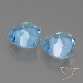 Shop natural 6.26ct Bleu ciel Topaze gems, Cœur, from Brésil at GemSelect. In stock, global shipping!
