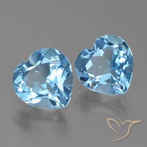 Shop natural 5.91ct Bleu ciel Topaze gems, Cœur, from Brésil at GemSelect. In stock, global shipping!