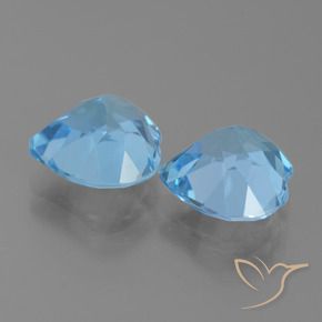 Shop natural 5.91ct Bleu ciel Topaze gems, Cœur, from Brésil at GemSelect. In stock, global shipping!