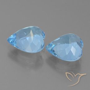 Shop natural 6.04ct Bleu ciel Topaze gems, Cœur, from Brésil at GemSelect. In stock, global shipping!