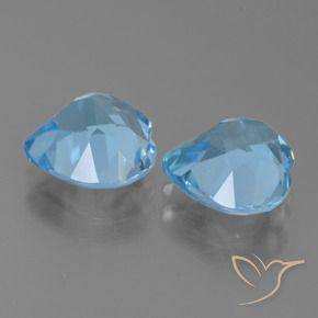 Shop natural 5.92ct Bleu Suisse Topaze gems, Cœur, from Brésil at GemSelect. In stock, global shipping!