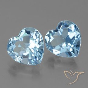 Shop natural 6.69ct Bleu ciel Topaze gems, Cœur, from Brésil at GemSelect. In stock, global shipping!