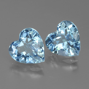 Achetez naturel 5.33ct Bleu ciel Topaze gems, Forme de coeur, En provenance Brésil chez GemSelect. En stock, livraison internationale!