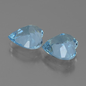 Achetez naturel 5.33ct Bleu ciel Topaze gems, Forme de coeur, En provenance Brésil chez GemSelect. En stock, livraison internationale!