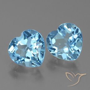 Shop natural 5.94ct Bleu ciel Topaze gems, Cœur, from Brésil at GemSelect. In stock, global shipping!