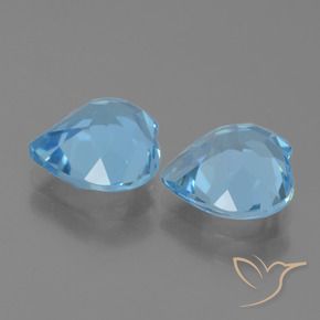 Shop natural 5.54ct Bleu ciel Topaze gems, Cœur, from Brésil at GemSelect. In stock, global shipping!