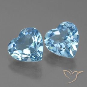 Shop natural 5.21ct Bleu ciel Topaze gems, Cœur, from Brésil at GemSelect. In stock, global shipping!
