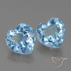 Shop natural 5.96ct Bleu ciel Topaze gems, Cœur, from Brésil at GemSelect. In stock, global shipping!