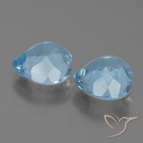 Shop natural 5.96ct Bleu ciel Topaze gems, Cœur, from Brésil at GemSelect. In stock, global shipping!