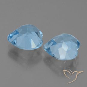 Shop natural 6.13ct Bleu ciel Topaze gems, Cœur, from Brésil at GemSelect. In stock, global shipping!