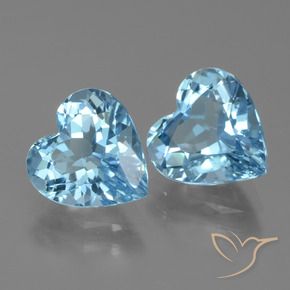 Shop natural 6.04ct Bleu ciel Topaze gems, Cœur, from Brésil at GemSelect. In stock, global shipping!