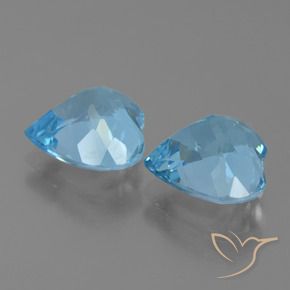 Shop natural 6.04ct Bleu ciel Topaze gems, Cœur, from Brésil at GemSelect. In stock, global shipping!