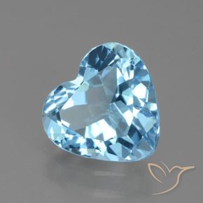Topaze Bleu ciel naturelle Cœur, 2.47 ct, VVS