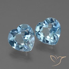 Shop natural 5.36ct Bleu ciel Topaze gems, Cœur, from Brésil at GemSelect. In stock, global shipping!