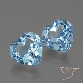 Shop natural 5.83ct Bleu ciel Topaze gems, Cœur, from Brésil at GemSelect. In stock, global shipping!