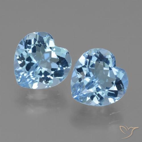 Shop natural 6.37ct Bleu Suisse Topaze gems, Cœur, from Brésil at GemSelect. In stock, global shipping!