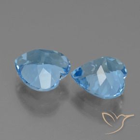 Shop natural 6.13ct Bleu Suisse Topaze gems, Cœur, from Brésil at GemSelect. In stock, global shipping!