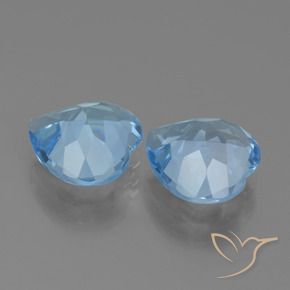 Shop natural 5.44ct Bleu ciel Topaze gems, Cœur, from Brésil at GemSelect. In stock, global shipping!