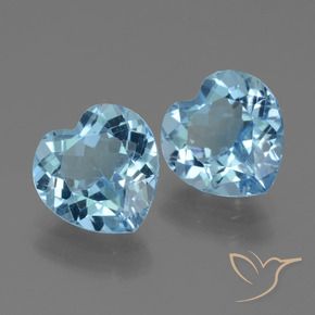 Shop natural 6.08ct Bleu ciel Topaze gems, Cœur, from Brésil at GemSelect. In stock, global shipping!