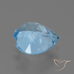 Topaze Bleu ciel naturelle Cœur, 2.83 ct, VVS