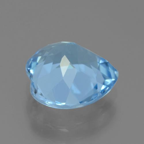Topaze Bleu Suisse naturelle Cœur, 3.14 ct, VVS