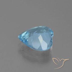 Topaze Bleu Suisse naturelle Cœur, 2.56 ct, VS