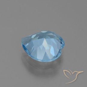 Topaze Bleu ciel naturelle Cœur, 2.74 ct, VVS