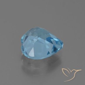 Topaze Bleu ciel naturelle Cœur, 3.07 ct, VVS