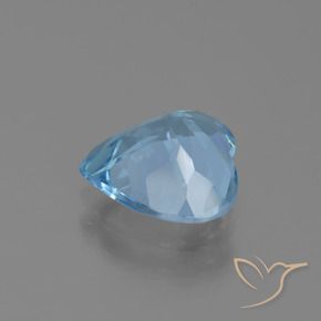 Topaze Bleu ciel naturelle Cœur, 2.73 ct, VVS