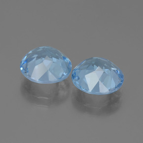 Achetez naturel 6,75ct bleue topaze gems, coupe roude, en provenance brésil chez gemselect. en stock, livraison internationale!