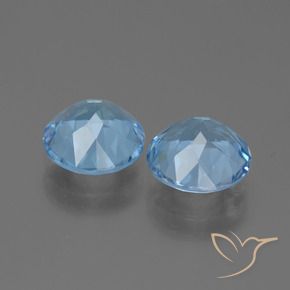 Achetez naturel 6.34ct Bleu Suisse Topaze gems, Coupe roude, En provenance Brésil chez GemSelect. En stock, livraison internationale!