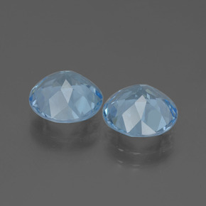 Achetez naturel 6,28ct bleue topaze gems, coupe roude, en provenance brésil chez gemselect. en stock, livraison internationale!
