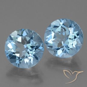 Achetez naturel 6.62ct Bleu Suisse Topaze gems, Coupe roude, En provenance Brésil chez GemSelect. En stock, livraison internationale!