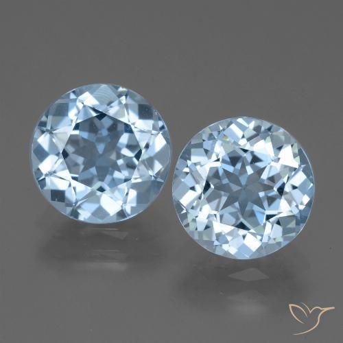 6.24ctw Naturel Bleu ciel Topaze, Tour, VVS