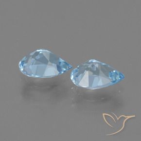Shop natural 1.61ct Bleu ciel Topaze gems, En forme de poire, from Brésil at GemSelect. In stock, global shipping!