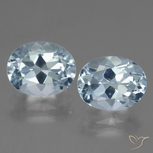 6.60ctw Naturel Bleu ciel Topaze, ovale, VVS-VS