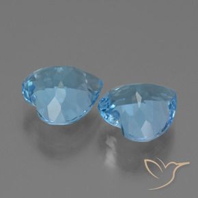 Shop natural 6.23ct Bleu Suisse Topaze gems, Cœur, from Brésil at GemSelect. In stock, global shipping!