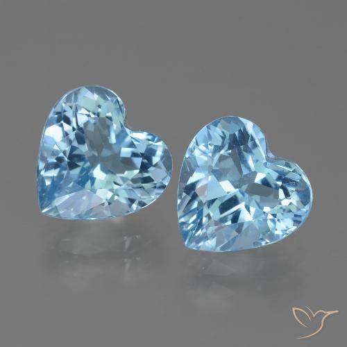 Shop natural 5.87ct Bleu Suisse Topaze gems, Cœur, from Brésil at GemSelect. In stock, global shipping!
