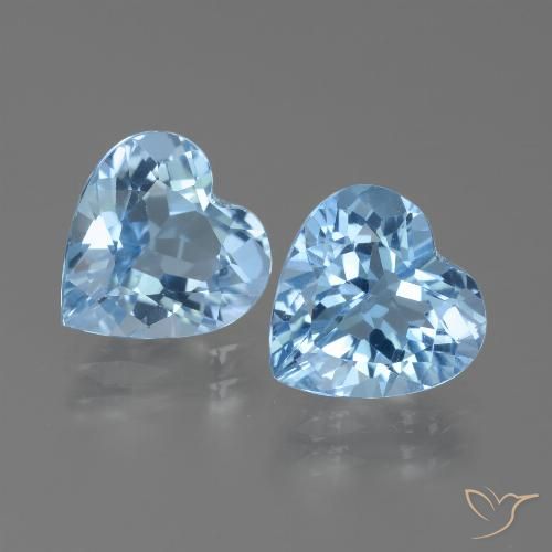 Shop natural 5.68ct Bleu Suisse Topaze gems, Cœur, from Brésil at GemSelect. In stock, global shipping!