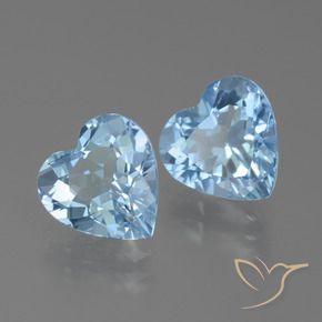 Shop natural 5.68ct Bleu Suisse Topaze gems, Cœur, from Brésil at GemSelect. In stock, global shipping!