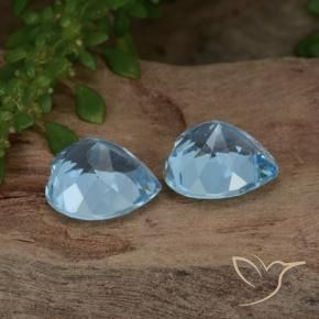 Shop natural 6.45ct Bleu ciel Topaze gems, Cœur, from Brésil at GemSelect. In stock, global shipping!
