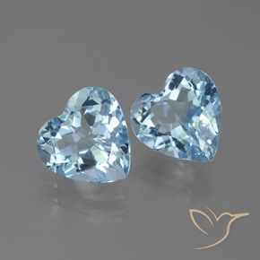 Shop natural 5.79ct Bleu ciel Topaze gems, Cœur, from Brésil at GemSelect. In stock, global shipping!